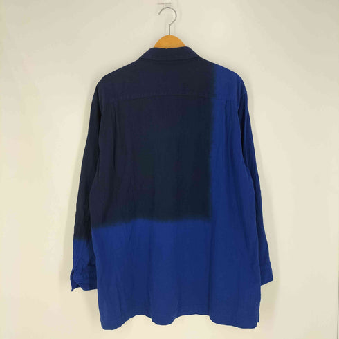 イッセイミヤケメン ISSEY MIYAKE MEN 12SS 黒タグ 板染め コントラスト グラデーションシャツ メンズ JPN:4