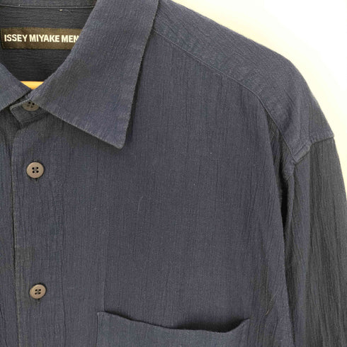 イッセイミヤケメン ISSEY MIYAKE MEN 12SS 黒タグ 板染め コントラスト グラデーションシャツ メンズ JPN:4