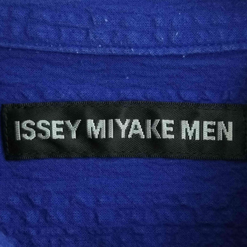 イッセイミヤケメン ISSEY MIYAKE MEN 18SS 黒タグ シワ加工 レギュラーカラーシャツ メンズ JPN:3