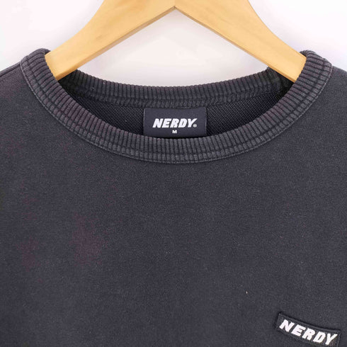 ノルディー nerdy ロゴ刺繍 バックプリント クルーネックスウェット メンズ JPN:M