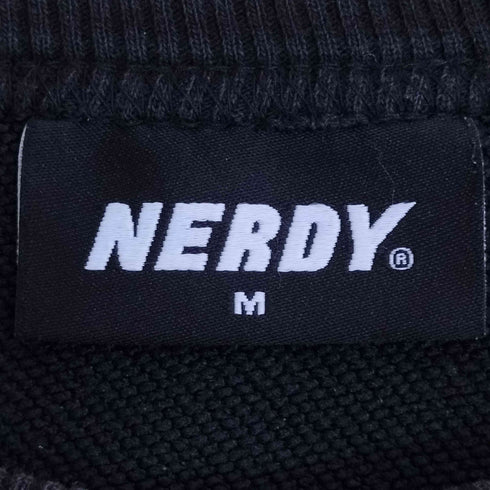 ノルディー nerdy ロゴ刺繍 バックプリント クルーネックスウェット メンズ JPN:M