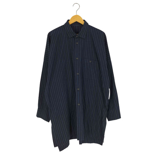 イッセイミヤケメン ISSEY MIYAKE MEN 20AW 黒タグ ドルマンスリーブ ストライプシャツ メンズ JPN:3