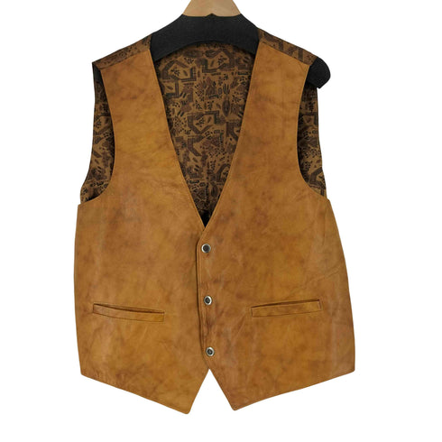 VERA PELLE レザーベスト メンズ import:XL