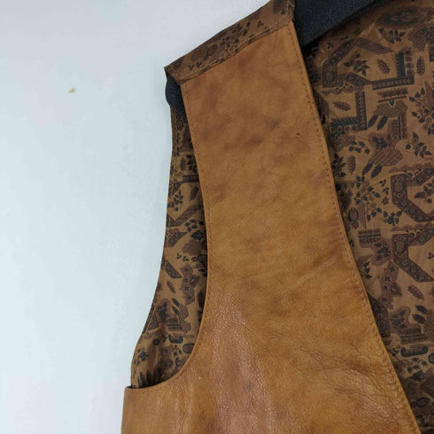 VERA PELLE レザーベスト メンズ import:XL