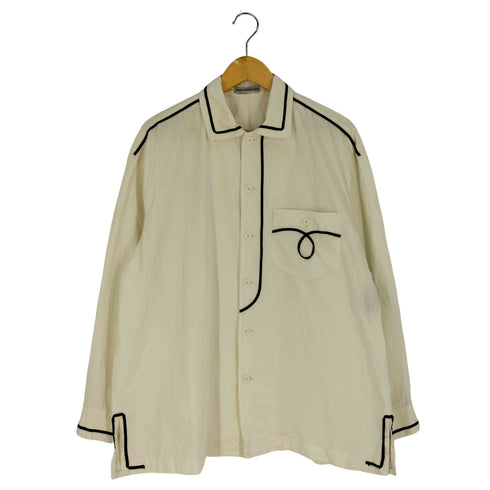 イッセイミヤケメン ISSEY MIYAKE MEN 95AW 銀タグ パイピング トロンプルイユシャツ メンズ JPN:L