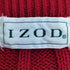アイゾッド IZOD 90s ロゴ刺繍 ケーブル クルーネック コットンニット メンズ import:M