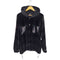 ザラ ZARA マドラスチェック 裾ドローコード フーデッド ベロア ジャケット メンズ import:M