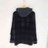 ザラ ZARA マドラスチェック 裾ドローコード フーデッド ベロア ジャケット メンズ import:M