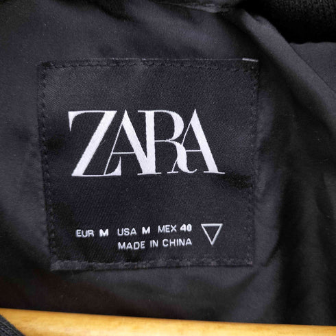 ザラ ZARA マドラスチェック 裾ドローコード フーデッド ベロア ジャケット メンズ import:M