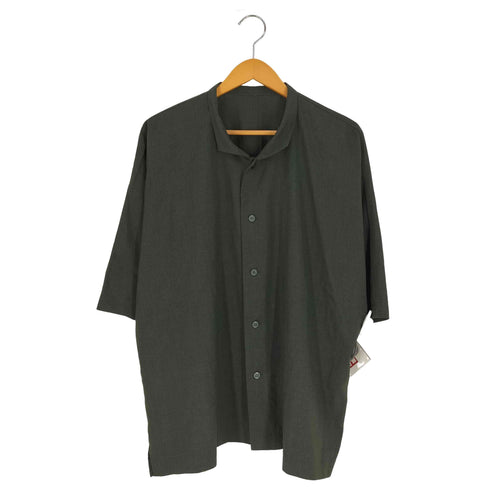 オムプリッセイッセイミヤケ HOMME PLISSE ISSEY MIYAKE 22AW ポリエステルリネンスタンドカラードルマンシャツ メンズ JPN:3