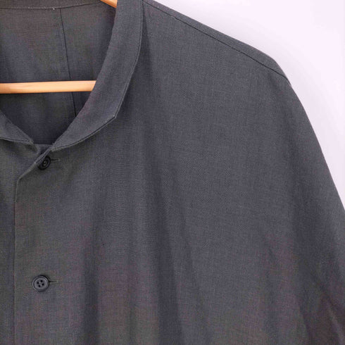 オムプリッセイッセイミヤケ HOMME PLISSE ISSEY MIYAKE 22AW ポリエステルリネンスタンドカラードルマンシャツ メンズ JPN:3