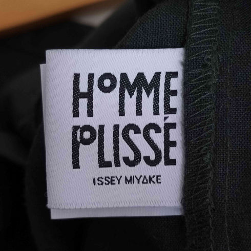 オムプリッセイッセイミヤケ HOMME PLISSE ISSEY MIYAKE 22AW ポリエステルリネンスタンドカラードルマンシャツ メンズ JPN:3