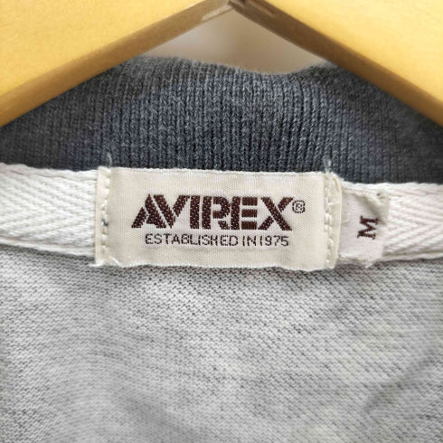 アヴィレックス AVIREX ロゴ刺繍 プレート 国旗 2739 U.S NAVY S/S 鹿の子 ポロシャツ メンズ import:M