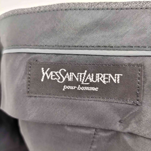 イヴサンローラン Yves Saint Laurent ウール100% 2タックワイドスラックス メンズ 88