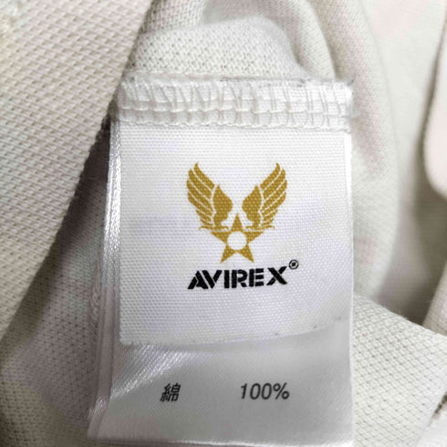 アヴィレックス AVIREX U.SN NORTH STAR 両面刺繍 ワッペン S/S 鹿の子 ポロシャツ メンズ JPN:M
