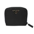 プラダ PRADA イタリア製 ラウンドジップ ナイロン 二つ折り 財布 ショート ウォレット LAMPO ジップ メンズ