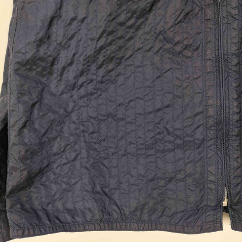 イッセイミヤケ ISSEY MIYAKE 00-10s シワ加工 ストライプ ステッチ ナイロンジャケット メンズ JPN:3