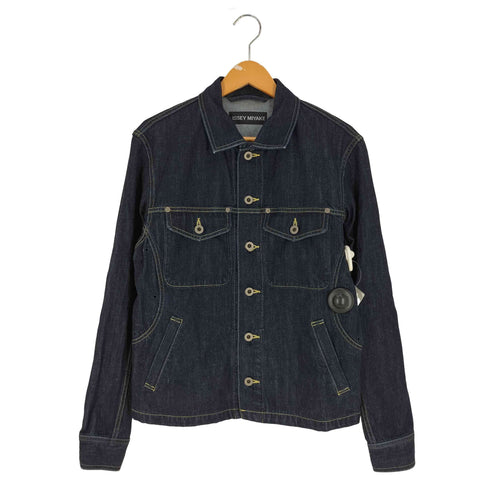イッセイミヤケ ISSEY MIYAKE 05SS 黒タグ グラデーション デニムジャケット メンズ JPN:3