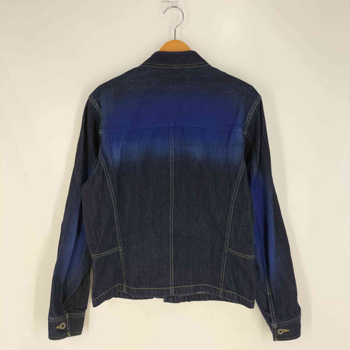 イッセイミヤケ ISSEY MIYAKE 05SS 黒タグ グラデーション デニムジャケット メンズ JPN:3