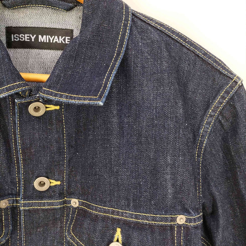 イッセイミヤケ ISSEY MIYAKE 05SS 黒タグ グラデーション デニムジャケット メンズ JPN:3