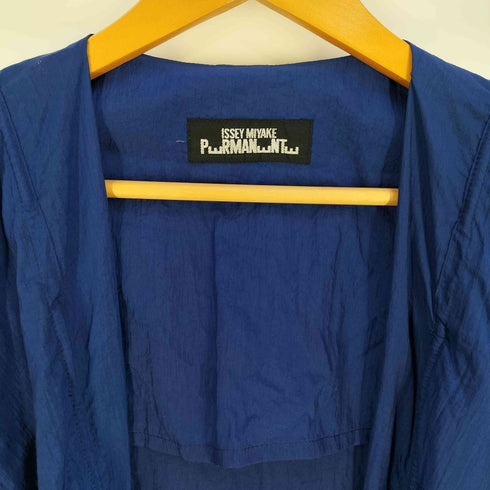 イッセイミヤケペルマネンテ ISSEY MIYAKE PERMANENTE 90s シワ加工 絞り フーデッド フリルコート 羽織 メンズ JPN:M