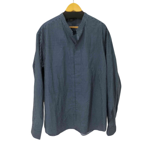 エンポリオアルマーニ EMPORIO ARMANI スタンドカラーチェックシャツ メンズ 3XL