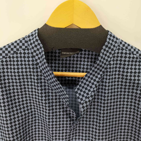 エンポリオアルマーニ EMPORIO ARMANI スタンドカラーチェックシャツ メンズ 3XL