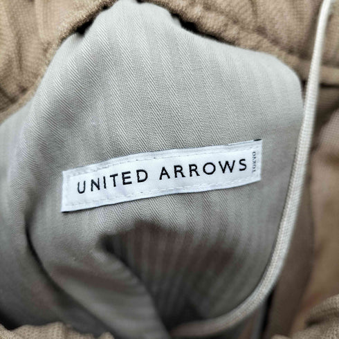 ユナイテッドアローズ UNITED ARROWS キャラメル メッシュ オールギャザー イージーパンツ メンズ JPN:L