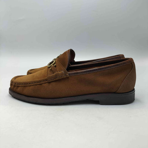 サルヴァトーレフェラガモ Salvatore Ferragamo ガンチーニ ロゴ スウェード ローファー vibram ソール メンズ 7