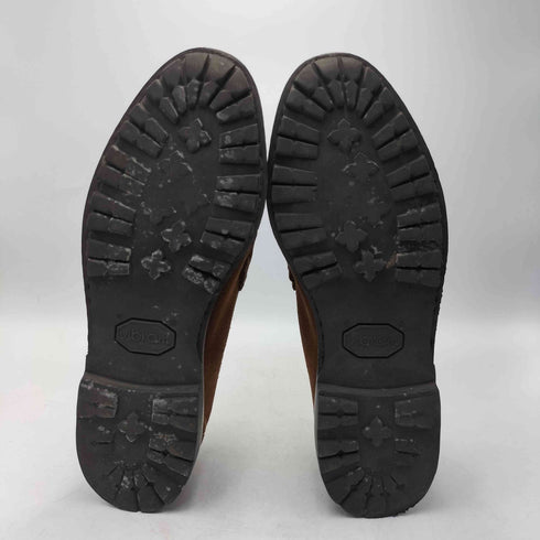 サルヴァトーレフェラガモ Salvatore Ferragamo ガンチーニ ロゴ スウェード ローファー vibram ソール メンズ 7