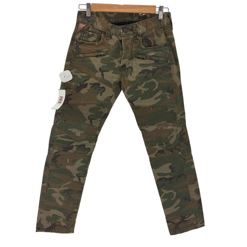 デニムアンドサプライ ラルフローレン DENIM & SUPPLY RALPH LAUREN カモフラ バイカーパンツ レディース 27/30