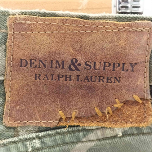 デニムアンドサプライ ラルフローレン DENIM & SUPPLY RALPH LAUREN カモフラ バイカーパンツ レディース 27/30