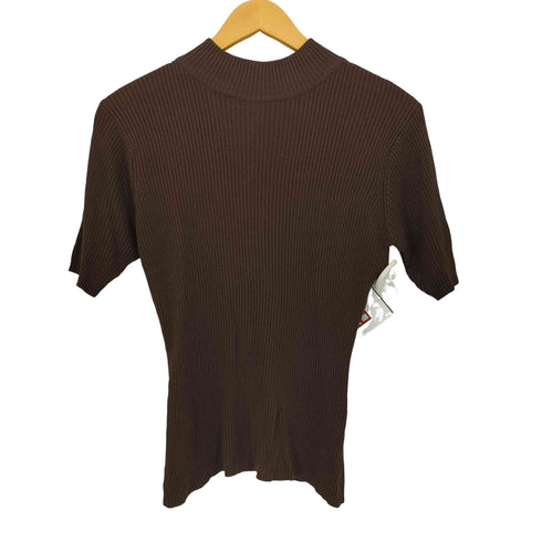 SCAPA OF SCOTLAND シルク モックネック S/S ニット レディース 38