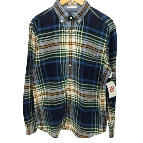 ノーティカ NAUTICA チェック ボタンダウンシャツ ネルシャツ メンズ import:M