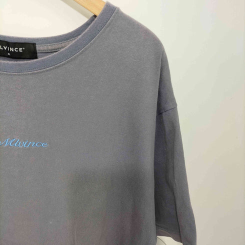 メルヴィンス MLVINCE ロゴ刺繍 クルーネックTシャツ メンズ XL