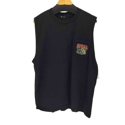 ハーレーダビッドソン HARLEY-DAVIDSON リメイク 両面プリント ノースリーブTシャツ 2012コピーライト メンズ