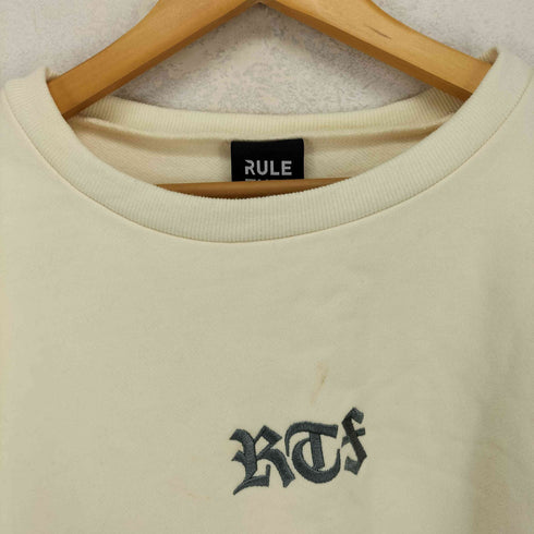 RULE THE FATE フロント刺繍 袖プリントスウェット メンズ JPN:2