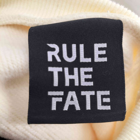 RULE THE FATE フロント刺繍 袖プリントスウェット メンズ JPN:2