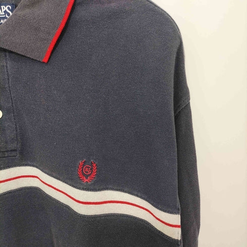 チャップスラルフローレン CHAPS RALPH LAUREN 90-2000s ロゴ刺繍 ロングスリーブ ポロシャツ メンズ XXL
