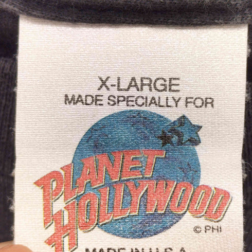 プラネットハリウッド PLANET HOLLYWOOD 90S USA製 アドバタイジングTシャツ メンズ XL