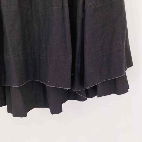 コムデギャルソンコムデギャルソン COMME des GARCONS COMME des GARCONS フランス製 ダメージ加工 レイヤードコットンフレアスカート レディース SS