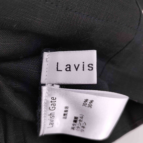 Lavish Gate テンセル リネン タック デザイン ノースリーブ ブラウス レディース