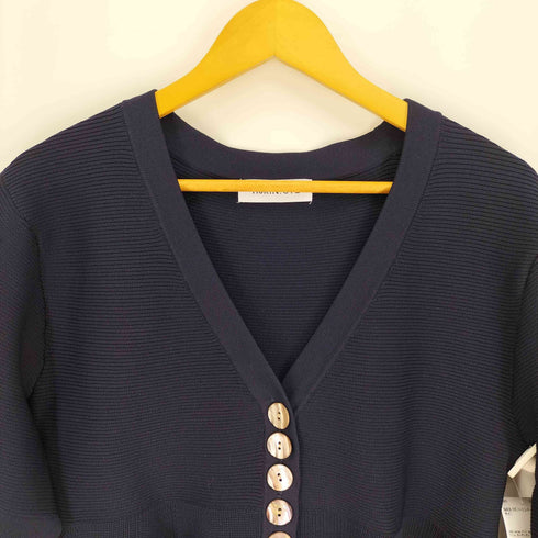 ヘリンドットサイ HeRIN.CYE 24SS Jersey frill cardigan ジャージ フリル カーディガン レディース FREE