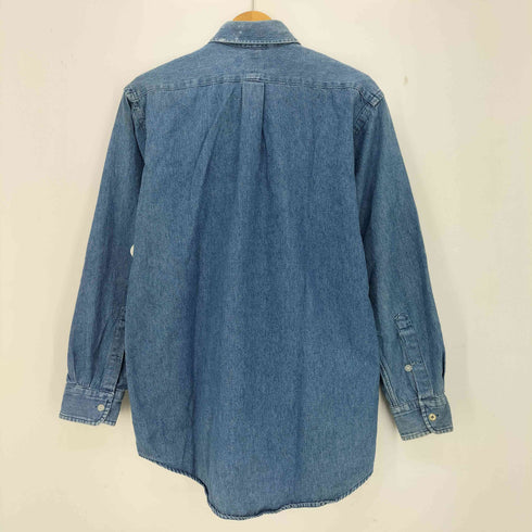 ラルフローレン RALPH LAUREN 90s BLAIRE ポニー刺繍 デニム ボタンダウンシャツ メンズ import:M