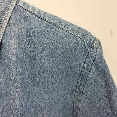 ラルフローレン RALPH LAUREN 90s BLAIRE ポニー刺繍 デニム ボタンダウンシャツ メンズ import:M
