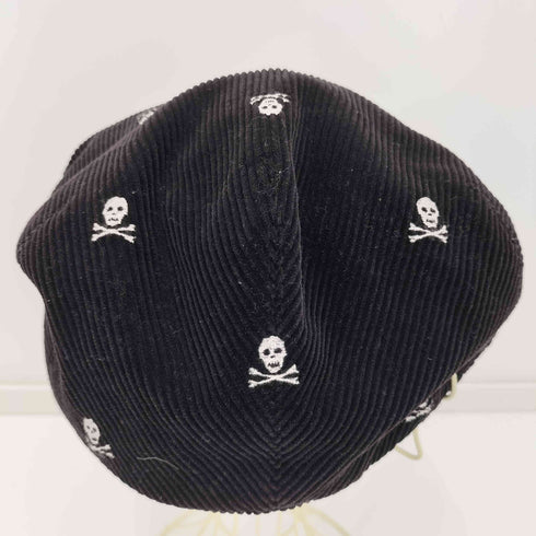ラグビーラルフローレン Rugby Ralph Lauren スカル 髑髏 ドクロ 総柄 コーデュロイ ハンチング キャップ メンズ L/XL