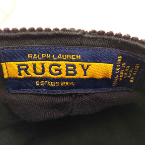 ラグビーラルフローレン Rugby Ralph Lauren スカル 髑髏 ドクロ 総柄 コーデュロイ ハンチング キャップ メンズ L/XL