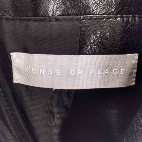 センスオブプレイス SENSE OF PLACE フェイクレザーミドルジャケット メンズ JPN:M