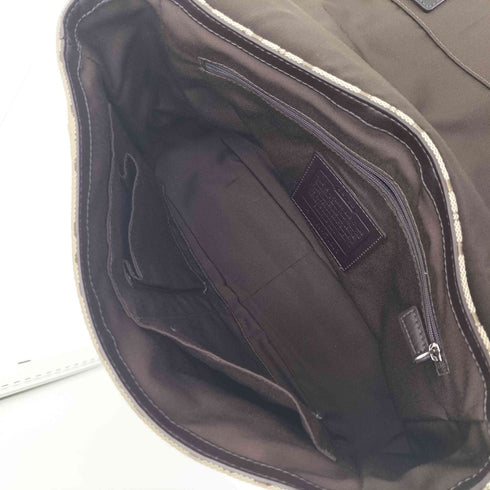 コーチ COACH シグネチャー 総柄 マグネット ベルト フラップ ショルダー バッグ レディース