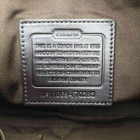 コーチ COACH シグネチャー 総柄 マグネット ベルト フラップ ショルダー バッグ レディース